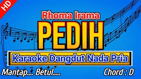 PEDIH Rhoma Irama Karaoke Dangdut Nada Pria YouTube