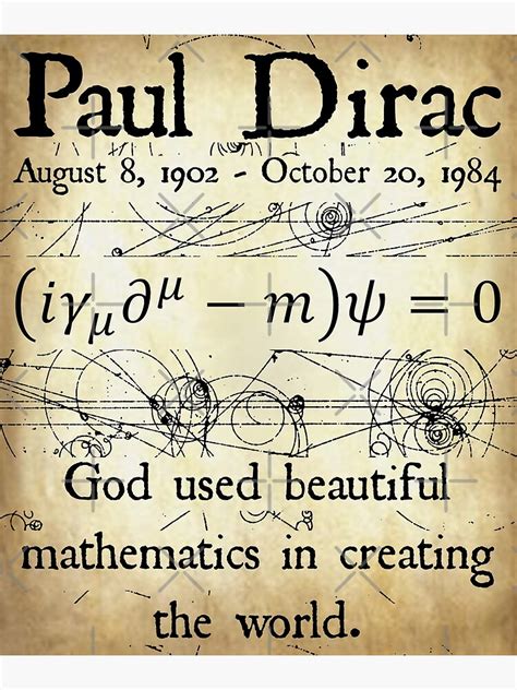 P Ster Paul Dirac Mec Nica Cu Ntica F Sica De Part Culas Dios Us