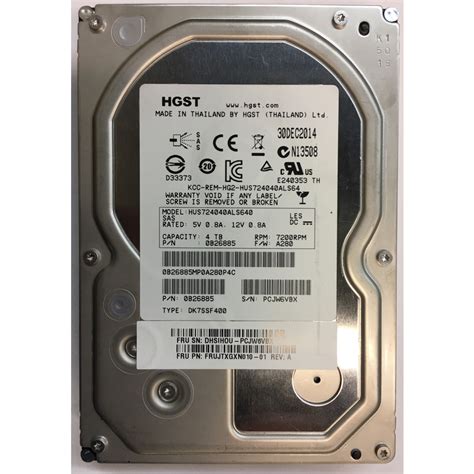 HUS724040ALS640 Hitachi 4TB 7200 RPM SAS 3 5 HDD Disk Drive Finder