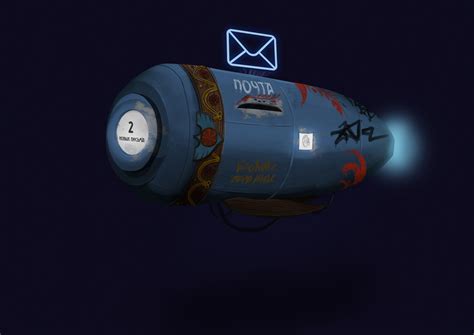 Artstation Retro Futuristic Mailbox