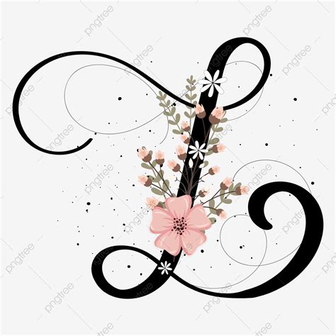 Clipart Letters Letter Ornaments Flower Graphic Design Alphabet