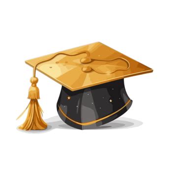 Gold Graduation Cap PNG Transparent Images Free Download | Vector Files ...