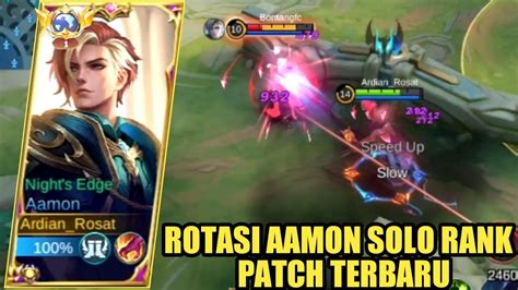 Best Rotasi Aamon Solo Rank Menit Lvl Build Top Global Aamon