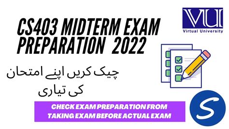 CS403 Midterm Exam Preparation 2022 How To Prepare VU Exams YouTube