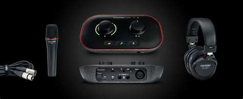 Focusrite Vocaster One Studio Podcast Audio Interface Für Solo