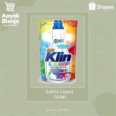 Jual So Klin Liquid Detergent Sabun Pencuci Baju Ml Shopee Indonesia