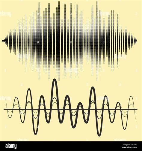 Vector Sound Waves Set Audio Equalizer Technology Pulse Musical