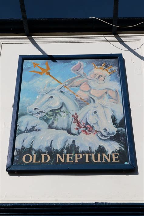 Old Neptune Pub Sign Whitstable Kent UK David Seall Flickr