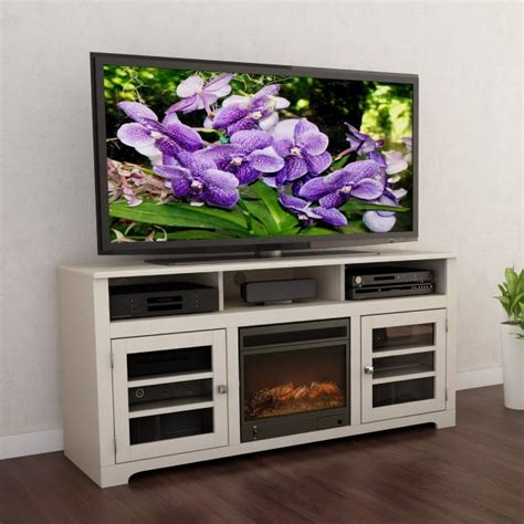 White Tv Stand With Electric Fireplace | Home Design Ideas