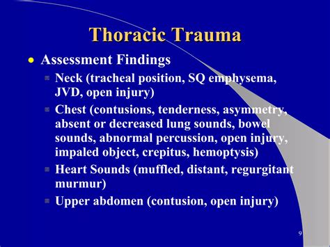 Thoracic Trauma Ppt