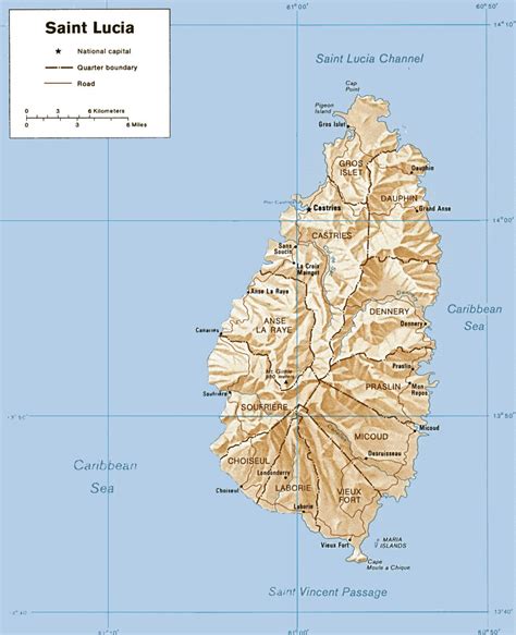 Where Is St Lucia Located On The World Map Map