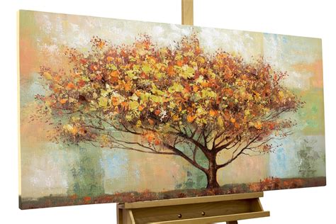 Acrylic Painting Autumn Tree Leaves Kunstloft