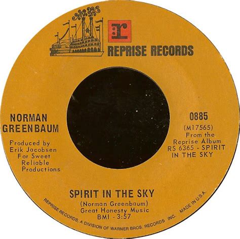 Spirit In The Sky De Norman Greenbaum Sp Chez Ericky Ref 119917504