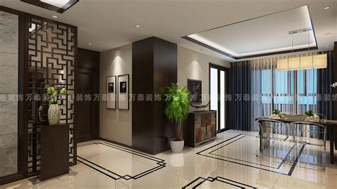 济南万泰装饰东城逸家180平中式装修案例spacehome Decoration Design包子13287700030