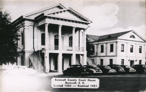 Barnwell County Courthouse South Carolina Postcard