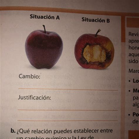 Indica Y Justifica Si En La Siguiente Situaciones Ocurre Un Cambio