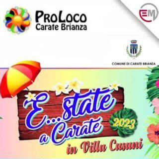 E State A Carate Carate Brianza Locandina Eventi Estivi