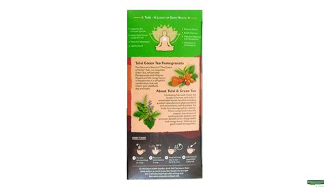 Buy Organic India Tulsi Green Tea Pomegranate 18 Bags Online At Best Prices Wellness Forever