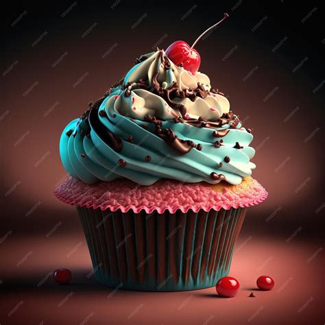 Premium AI Image | Delicious aesthetic cupcake abstract seasonal ...