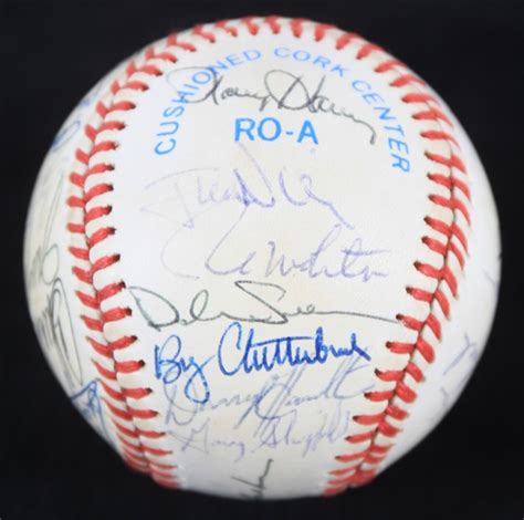 Lot Detail Milwaukee Brewers Team Signed Oal Brown Baseball W