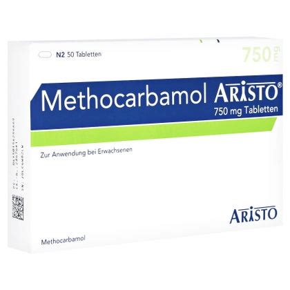 Methocarbamol Aristo 750 Mg Tabletten 50 St 50 St Online Kaufen