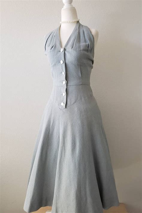 Vintage 1950s Dress 1950s Pat Premo Sunback Dress 5… Gem