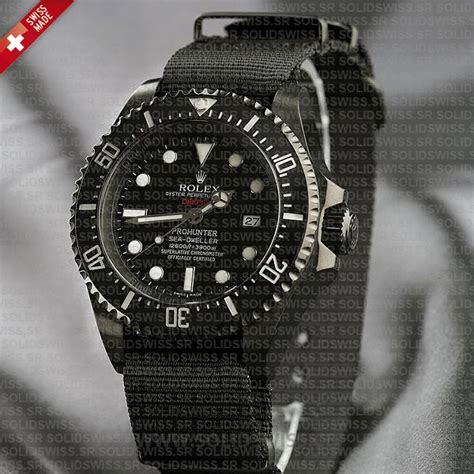 Rolex Deepsea Pro Hunter Pvd Nato Strap 44mm Watch