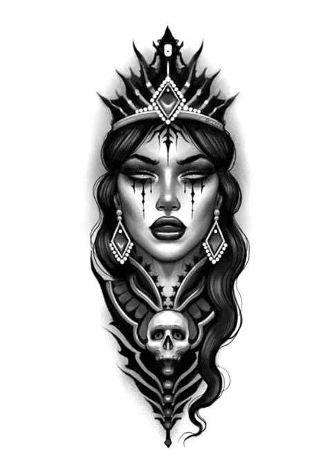 Pin by Mertcan Gökay on Special Skull girl tattoo Face tattoos for