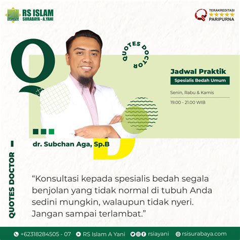 Quotes Dokter – RS Islam Surabaya