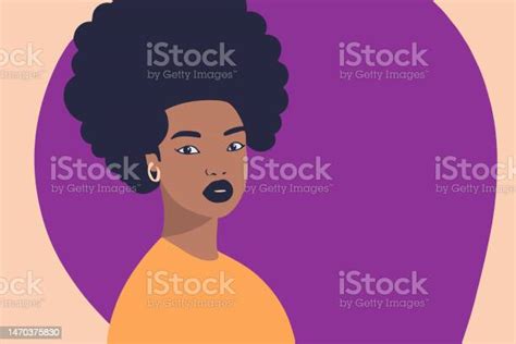 Beautiful Young Black Girl Stock Illustration Download Image Now Natural Black Hair African