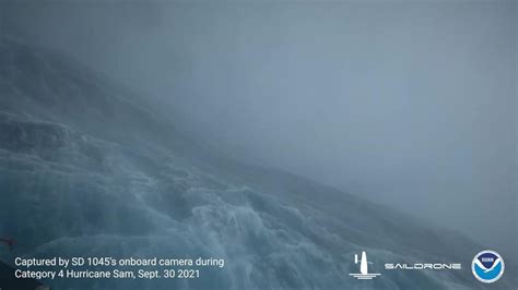 Groundbreaking Saildrone Films Inside Powerful Hurricane Sam In