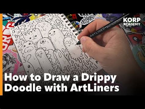 How to draw Drippy Doodles with Spectrum Noir pens! - YouTube