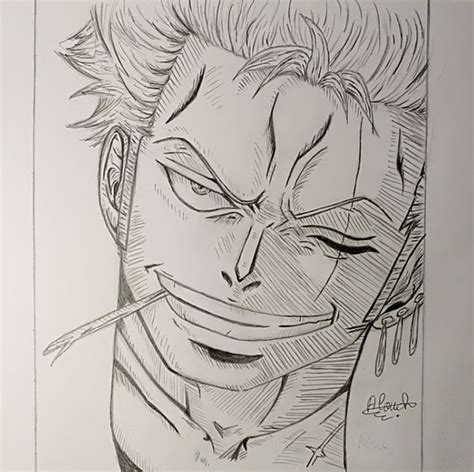 roronoa zoro drawing For beginners | Anime drawings, Naruto sketch ...