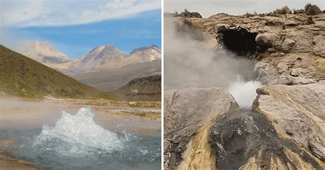 La Olla del Diablo cómo llegar al valle de los géiseres en Candarave y