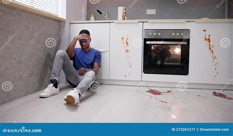 Messy Kitchen Food Spill Accident Stock Image Image Of Mistake Spill