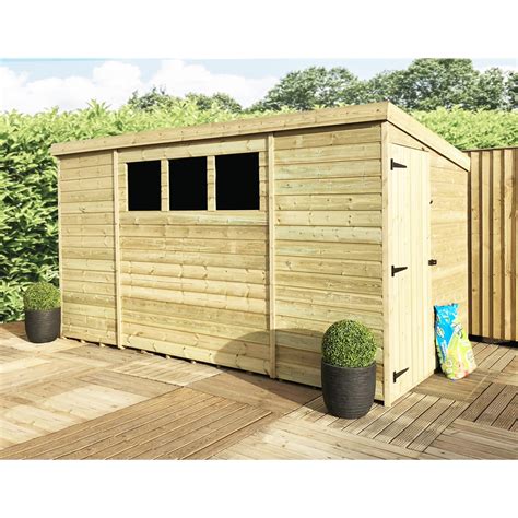 Aston Pent Sheds Bs 9ft X 5ft Pressure Treated