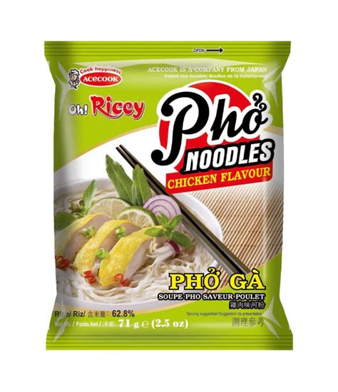 Acecook Oh Ricey Instant Rice Noodles Chicken Flavour G