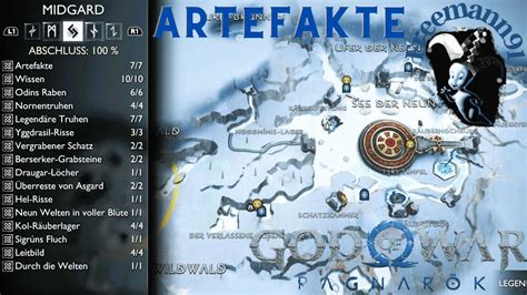 God Of War Ragnar K Midgard Alle Artefakte Youtube