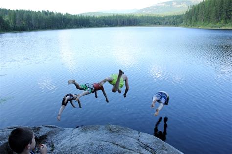 Mountain Lake Swimming