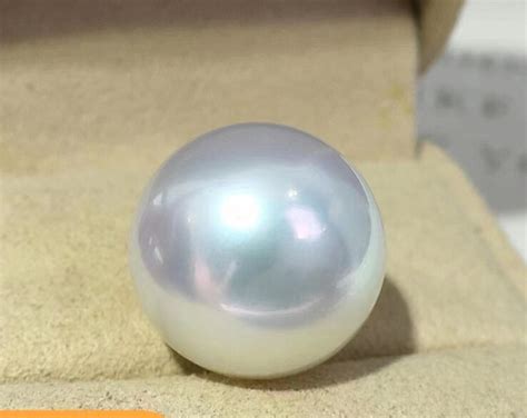 Huge Mm Natural South Sea Genuine White Round Loose Pearl Half