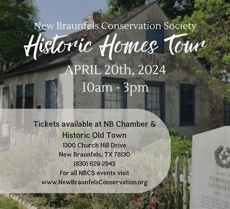 New Braunfels Chamber Historic Homes Tour