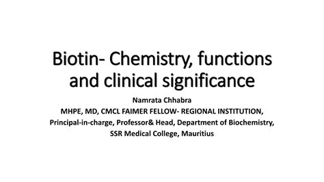 Biotin Ppt Free Download