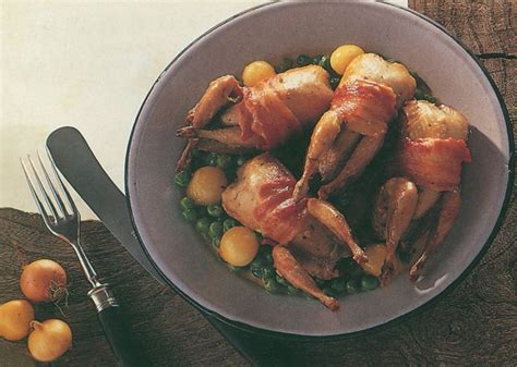 Cailles Aux Petits Pois From The Cooking Of Burgundy And The Lyonnais