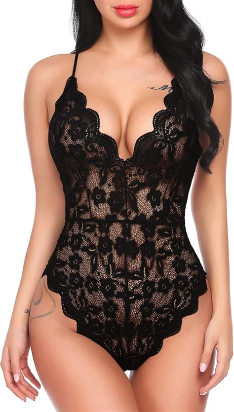 Amazon Avidlove Women One Piece Lingerie Deep V Teddy Sexy Lace