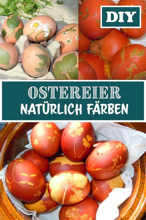 Ostereier färben mit Zwiebelsud und Pflanzen Funkelfaden