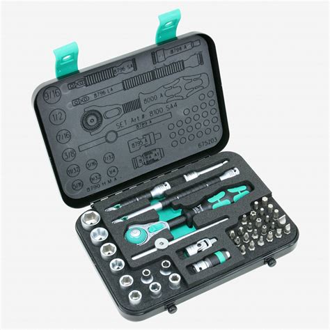 Wera Tools 003535 Zyklop Ratchet Premium 1/4" Drive SAE Set