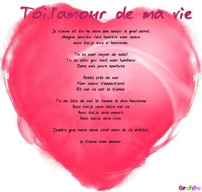 Poeme L Amour De Ma Vie