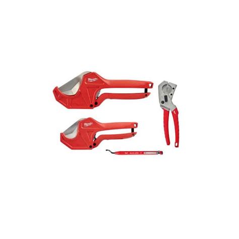 Milwaukee 1 58 In And 2 38 In Ratcheting Pipe Cutter 1 In Pex And