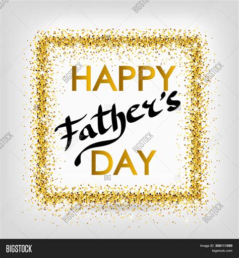 Fathers Day Gold Image And Photo Free Trial Bigstock