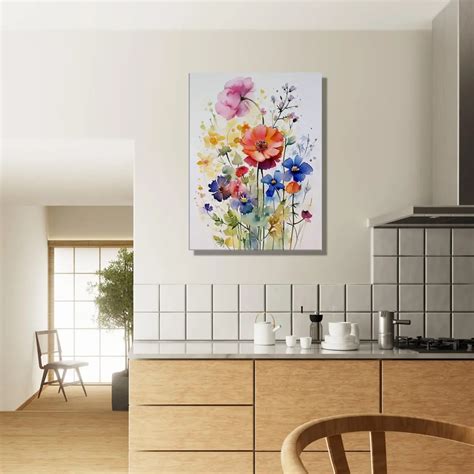 Fleurs Des Champs Aquarelle Toiles Shop